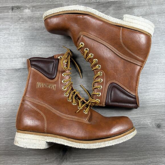 Vintage Ranger A250 Mens Size 7 Brown Felt Soles Fishing Boots *See Description* - Picture 2 of 14